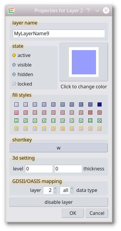 gds editor layer setup