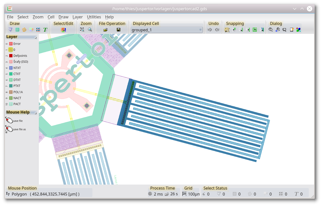 gdsii editor with edit in place