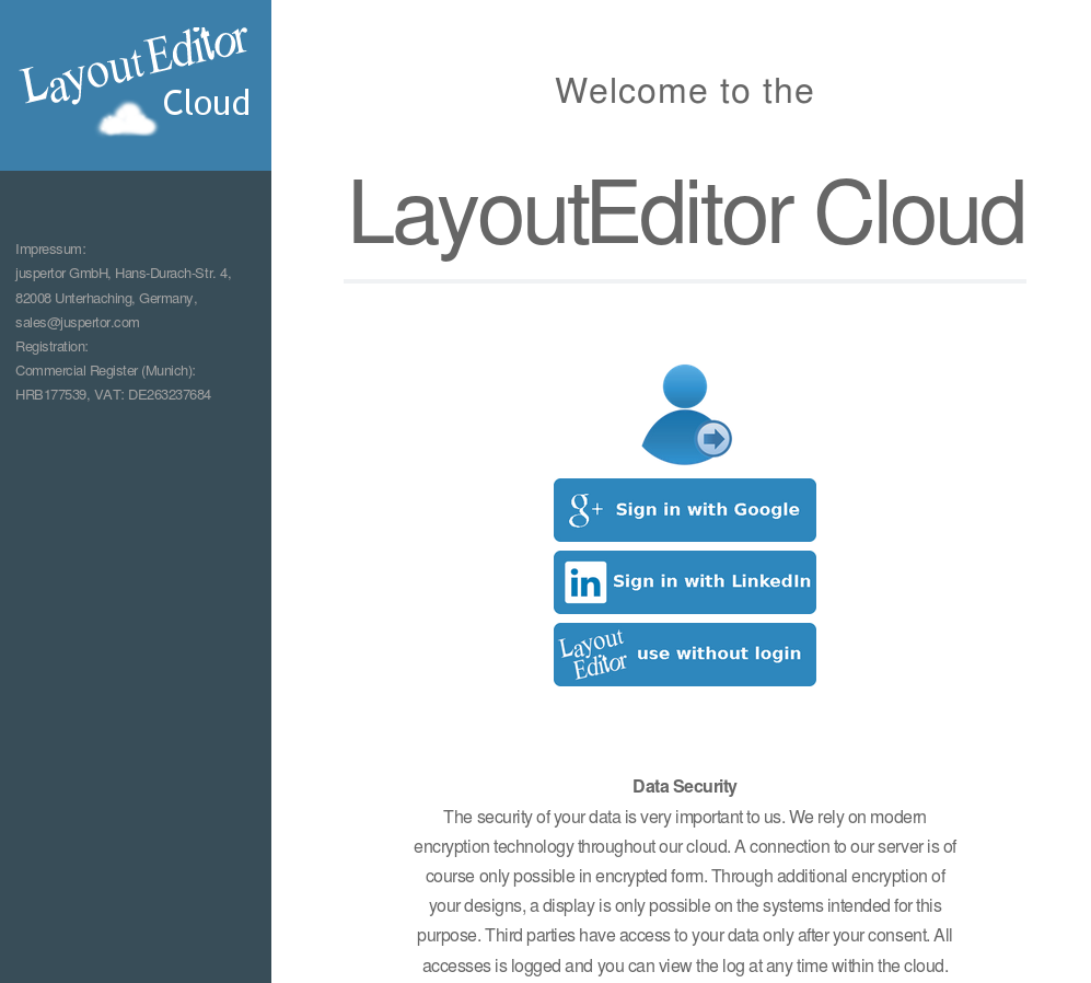 LayoutEditor cloud